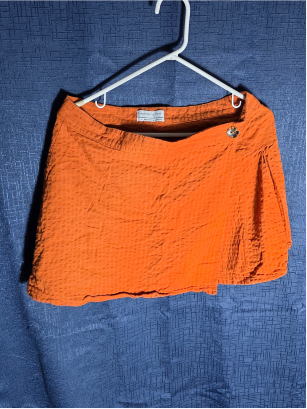 Women's Urban Outfitters Orange Mini Skirt L autumn chic trendy
